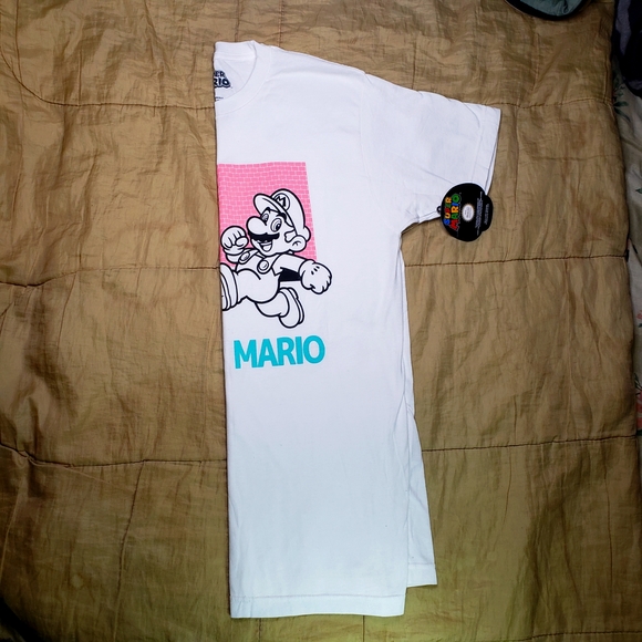 VINTAGE SUPER MARIO LOGO Men's size M - Picture 4 of 5